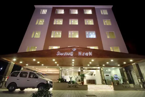 Entrance of Best Western Swing High Katra at night