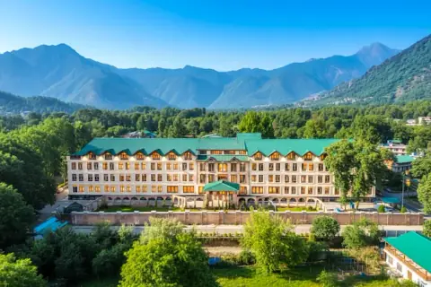The Dewan by Royal Naqash below the Zabarwan hills