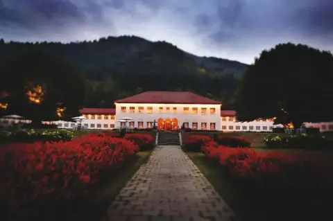 The Lalit Grand Palace Srinagar and its gardens
