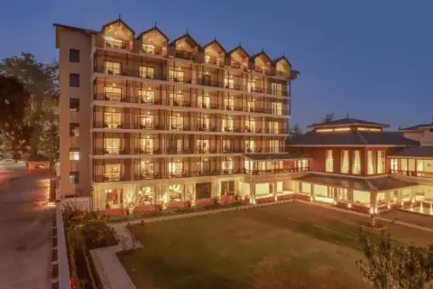 Radisson Collection Hotel & Spa, Riverfront Srinagar, at dusk