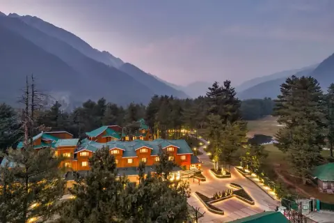 Radisson Golf Resort Pahalgam at dusk